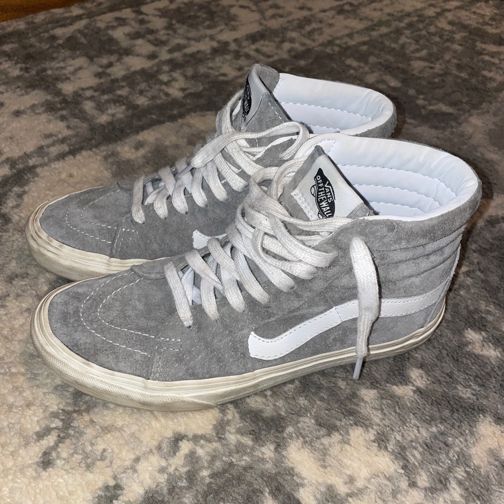 Grey Suede High Top Vans